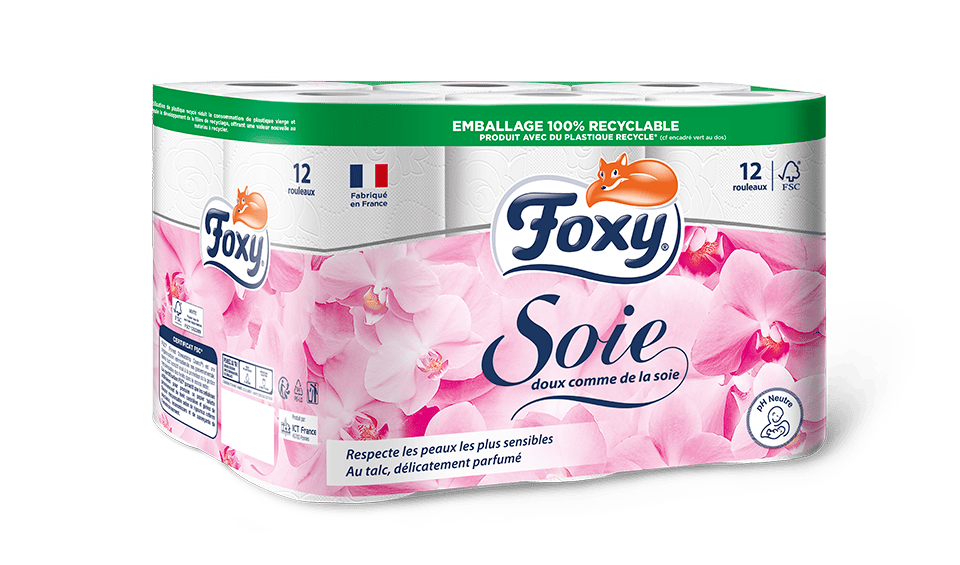 Promo Papier toilette grande soie foxy chez Géant Casino