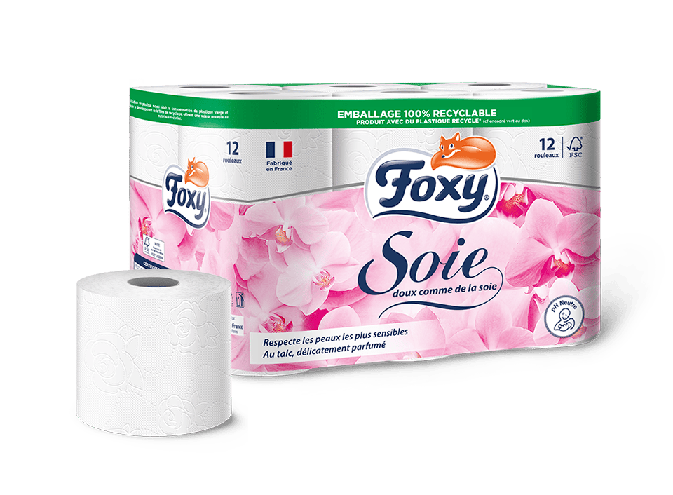 Foxy Soie Papier Toilette 3 Couches 4 + 2 Rouleaux