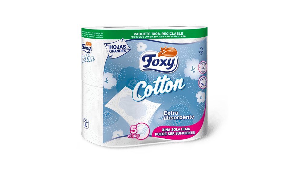 Foxy Cotton Papel Higiénico