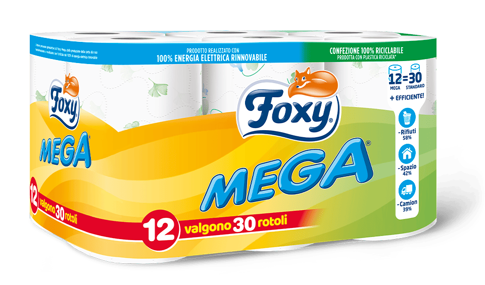 Foxy Mega carta igienica 2 veli 8 rotoli